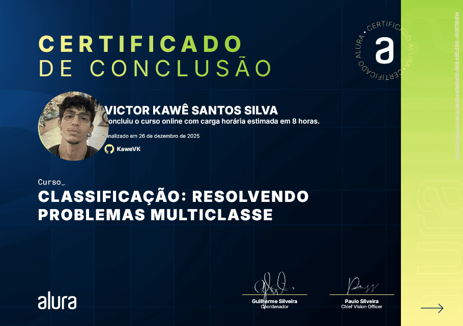 Classificação: Resolvendo Problemas Multiclasse