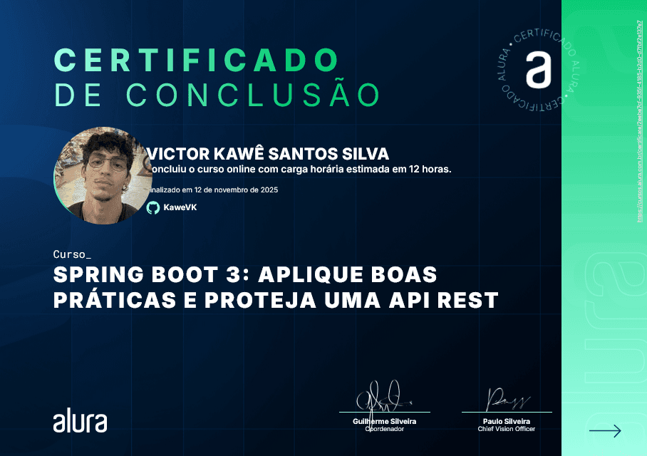 Spring Boot 3: Aplique Boas Práticas e Proteja uma API Rest