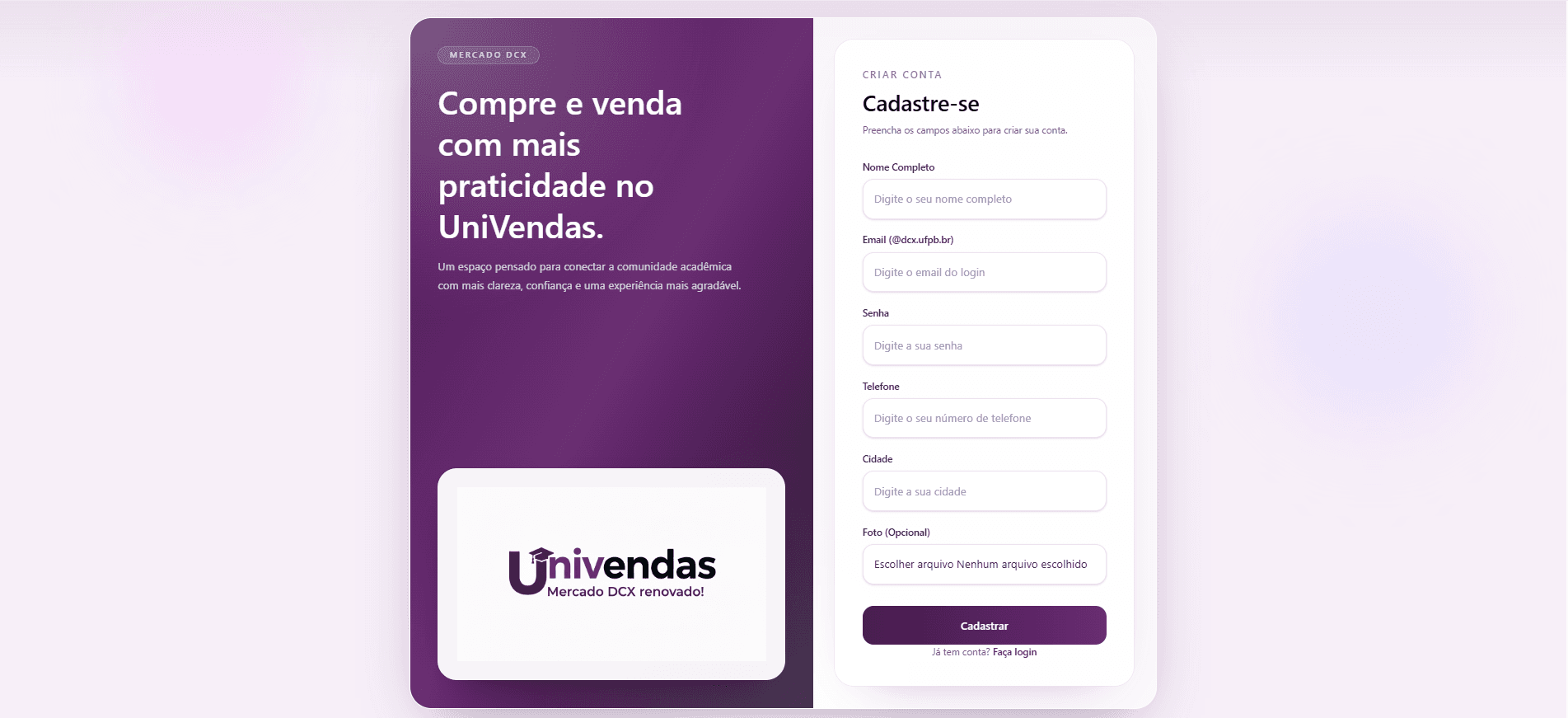 UniVendas Screenshot 1