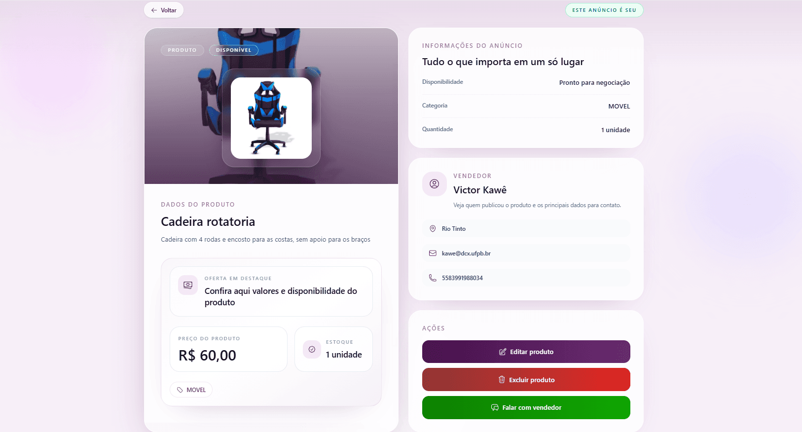 UniVendas Screenshot 3